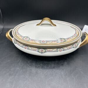 Theodore Haviland Schleiger Covered Casserole Serving Dish Limoges - See pics